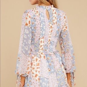 Lavender floral dress